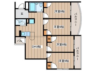 コンセール妙音通の物件間取画像